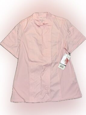 NWT Chef Works Pink Short Sleeve Chef Coat